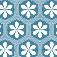 Flower pattern blue delicate colors