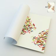 A4 Business Blank Abstract Vector Illustration N11