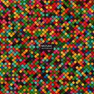 abstract mosaic background of tile multicolored squares