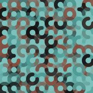 Mineral Geometric Circle Pattern Square