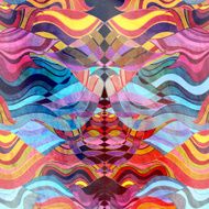 abstract watercolor background wave N10