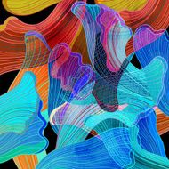 abstract watercolor background wave N12