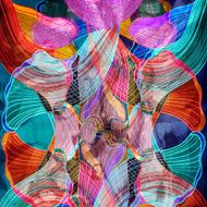 abstract watercolor background wave N13