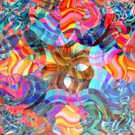 abstract watercolor background wave N16