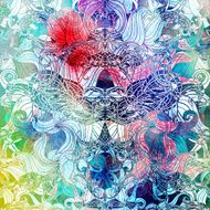 abstract floral pattern N58