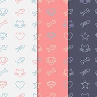 Pets pattern set