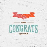 Congratulation badges cards and labels for any use N5