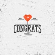 Congratulation badges cards and labels for any use N6