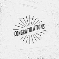 Congratulation badges cards and labels for any use N7
