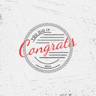 Congratulation badges cards and labels for any use N8