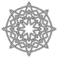 Mandala in Celtic style N2