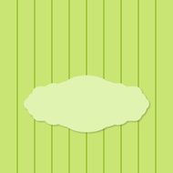 greeting card template Striped panel and text frame