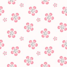 elegant cherry blossom seamless pattern background