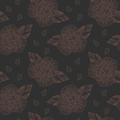 delicate retro floral seamless pattern background