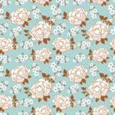 elegant peony seamless floral pattern background N2