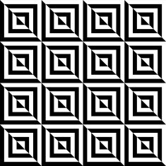 Black and white geometric square seamless pattern N6