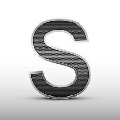 3d speaker grille letter S N2