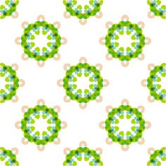 Seamless vector geometric abstract pattern Creative round shapes made of N43