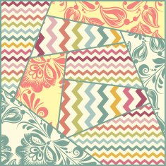 Vector color seamless patchwork pattern N2