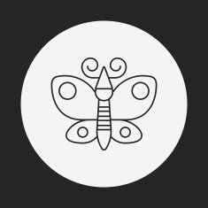 butterfly line icon N5
