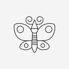 butterfly line icon N6