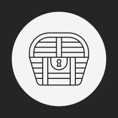 Treasure line icon N31