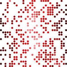 Red Random Dots Background Creative Design Templates