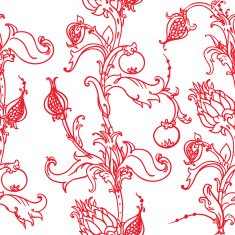 medieval floral pattern N8