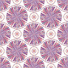 Abstract seamless pattern with striped circles