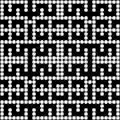 Geometric black and white square seamless pattern illustration N4