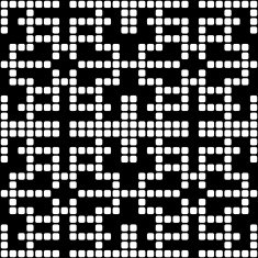 Geometric black and white square seamless pattern illustration N5