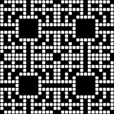 Geometric black and white square seamless pattern illustration N6