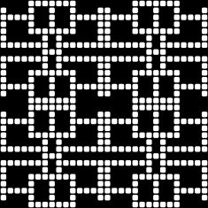 Geometric black and white square seamless pattern illustration N7