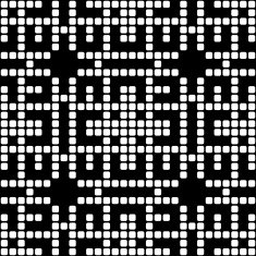 Geometric black and white square seamless pattern illustration N9