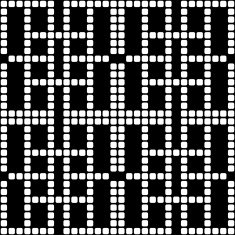 Geometric black and white square seamless pattern illustration N10