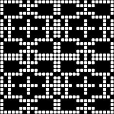 Geometric black and white square seamless pattern illustration N12