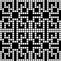 Geometric black and white square seamless pattern illustration N14