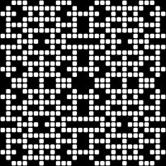 Geometric black and white square seamless pattern illustration N15