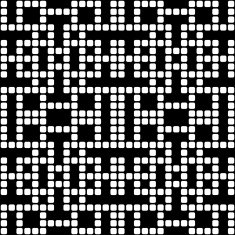 Geometric black and white square seamless pattern illustration N16