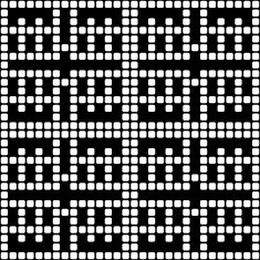 Geometric black and white square seamless pattern illustration N17