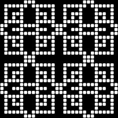 Geometric black and white square seamless pattern illustration N19