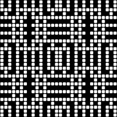 Geometric black and white square seamless pattern illustration N20
