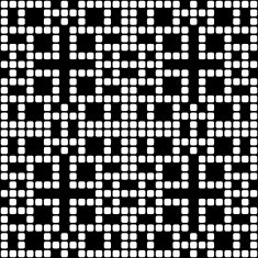 Geometric black and white square seamless pattern illustration N22