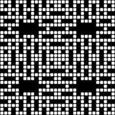 Geometric black and white square seamless pattern illustration N24