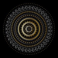 Vintage Gold mandala N6