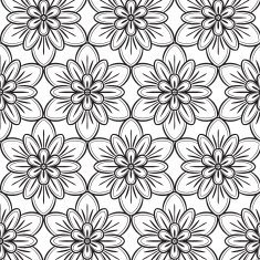Black and white seamless pattern N101