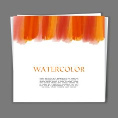 Card with Hand painted watercolor texture
