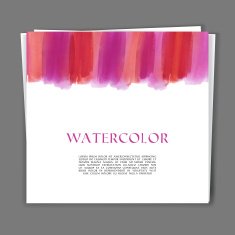 Card with Hand painted watercolor texture N2