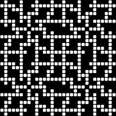 Geometric black and white square seamless pattern illustration N26