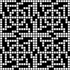 Geometric black and white square seamless pattern illustration N31